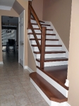 Maple capped stairs after