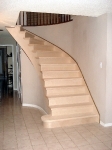 Refinished stairs before