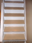 Painted stairs before