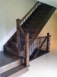 oak stairs after finishing